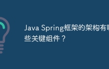Java Spring框架的架构有哪些关键组件?