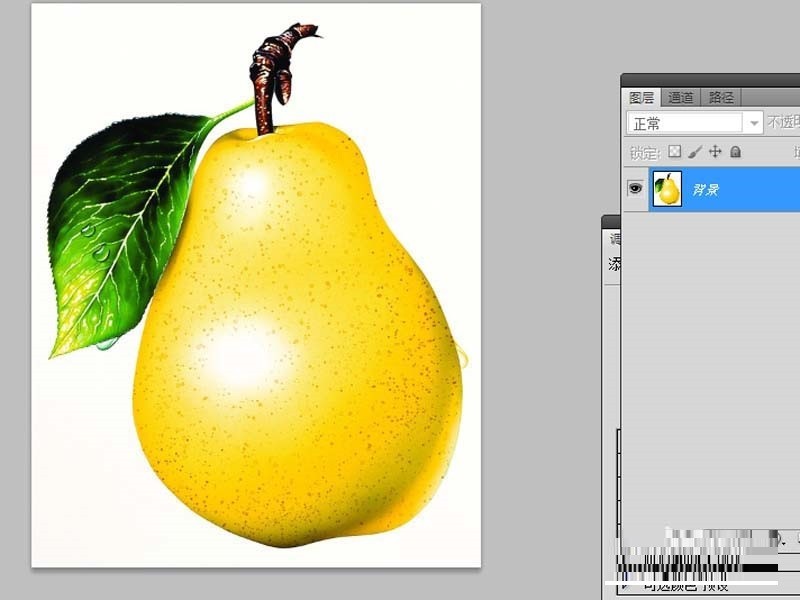 How to create a winking pear using Photoshop