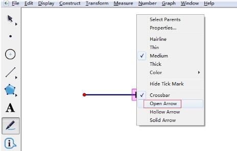 Tutorial on how to draw directional line segments using Geometric Sketchpad