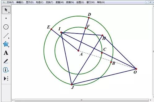 How to use the geometric sketchpad to rotate a triangular pyramid