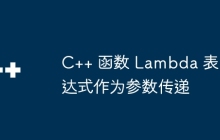 C++ 函数 Lambda 表达式作为参数传递