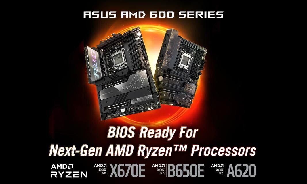 华硕更新 AMD 600 系列主板 BIOS,支持 Ryzen 7000/8000 系列处理器