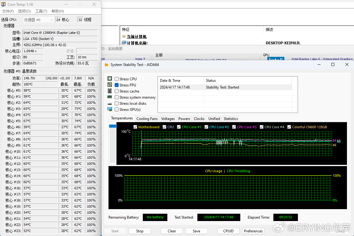 尔英推出 13 代酷睿 HX55 板载 CPU 主板：可选 i5 至 i9 处理器，1399 元起