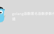 golang函数匿名函数参数传递