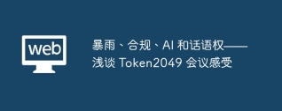 暴雨、合规、ai 和话语权——浅谈 token2049 会议感受