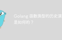 Golang 函数类型的历史演变是如何的?