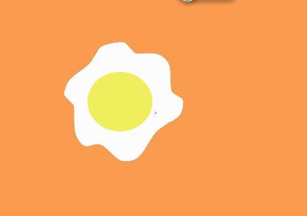 How to draw a fried egg vector using AI