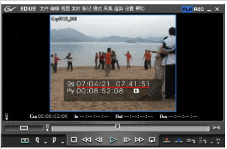 edius巧用錄音帶拍攝時間的操作方法
