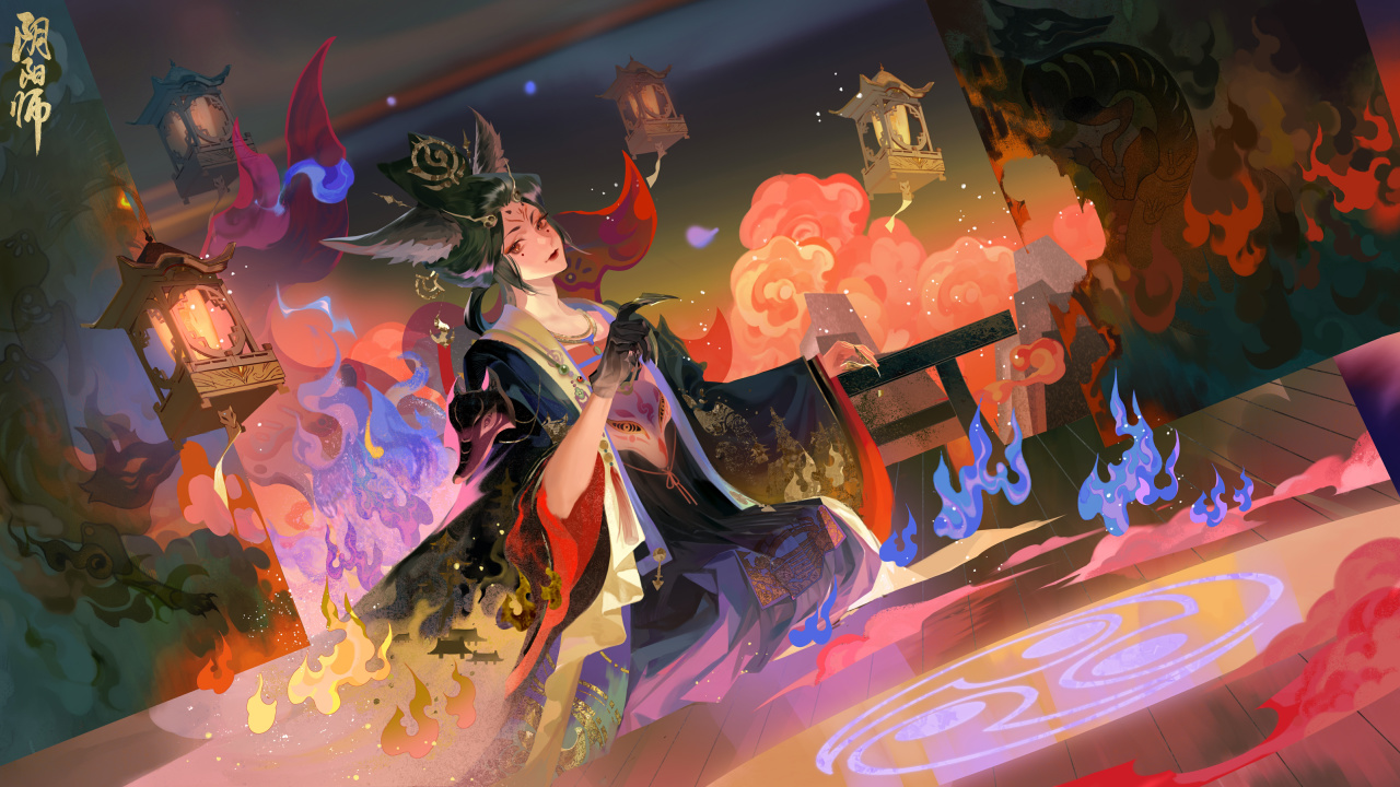 Chonglou est de retour à lécran, la lanterne céleste porte le rêve Onmyoji Le skin de combat Tamamo Mae Hana est en ligne