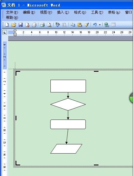 Introduction to the specific method of designing flow chart in word2003