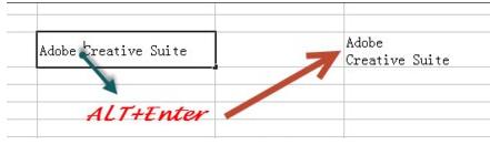 Steps to delete forced line breaks in Excel in batches