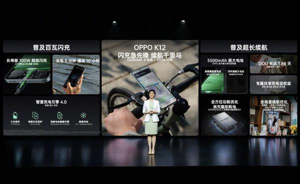 OPPO K12 正式发布 充电五分钟通话十小时 售 1799 元起