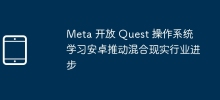 Meta 開放 Quest 作業系統 學習安卓推動混合實境產業進步