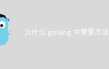 为什么 golang 中需要方法？