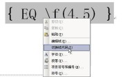 How to use the EQ field to enter mathematical formulas in word2003