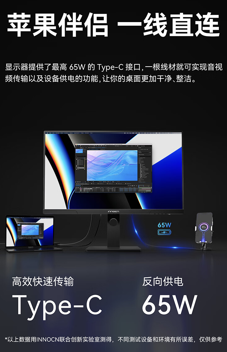 Innocn 推出 27D1U 27 英寸显示器：4K 60Hz HDR400，999 元