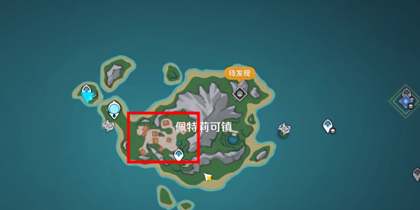 Genshin Impact Guide to the location of the treasure chest 1 of Petlic Town