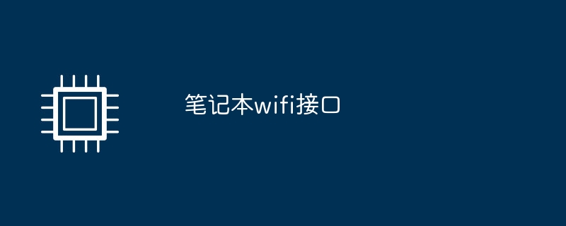 笔记本wifi接口