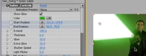 AE打造光劍效果的操作方法