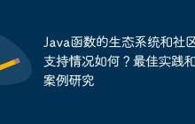 Java函数的生态系统和社区支持情况如何？最佳实践和案例研究