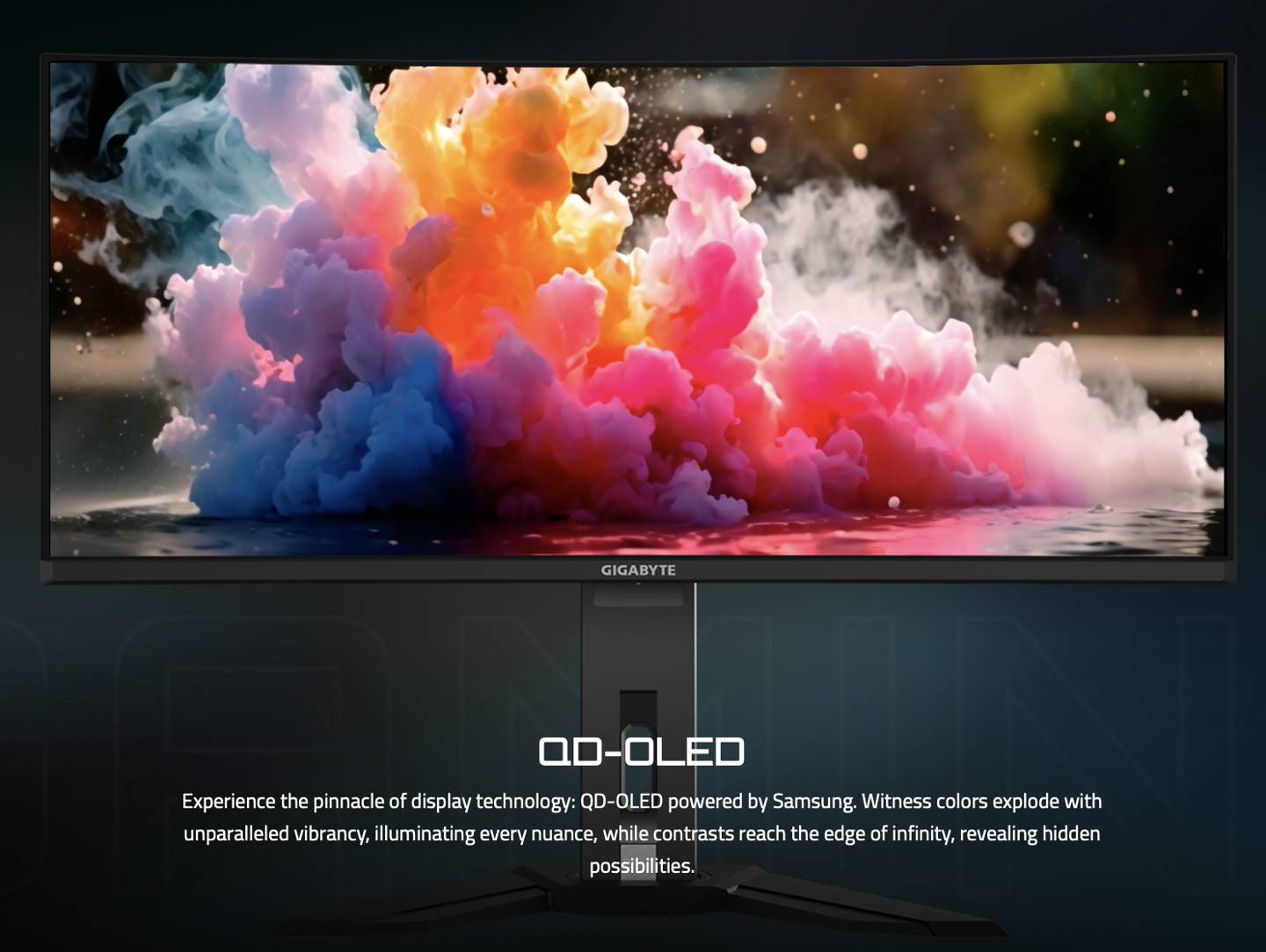 技嘉推出 MO34WQC2 34 英寸显示器：2K 240Hz QD-OLED、内置 3W 双扬声器