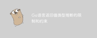 Go语言返回值类型推断的限制和约束