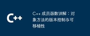 C++ 成员函数详解:对象方法的版本控制与可移植性