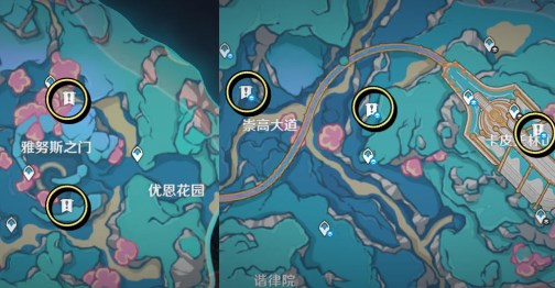 Genshin Impact Version 4.6 The location of treasure chests in the underworld