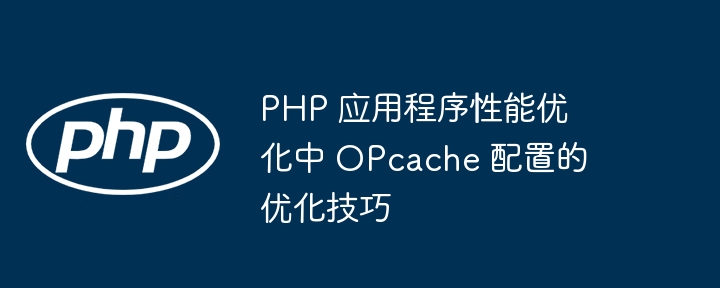 PHP 应用程序性能优化中 OPcache 配置的优化技巧