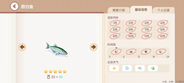 Heartbeat Town Fishing Illustrated List