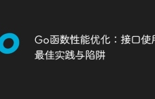 Go函数性能优化：接口使用最佳实践与陷阱