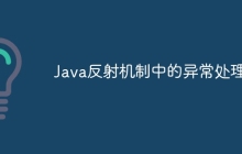 Java反射机制中的异常处理