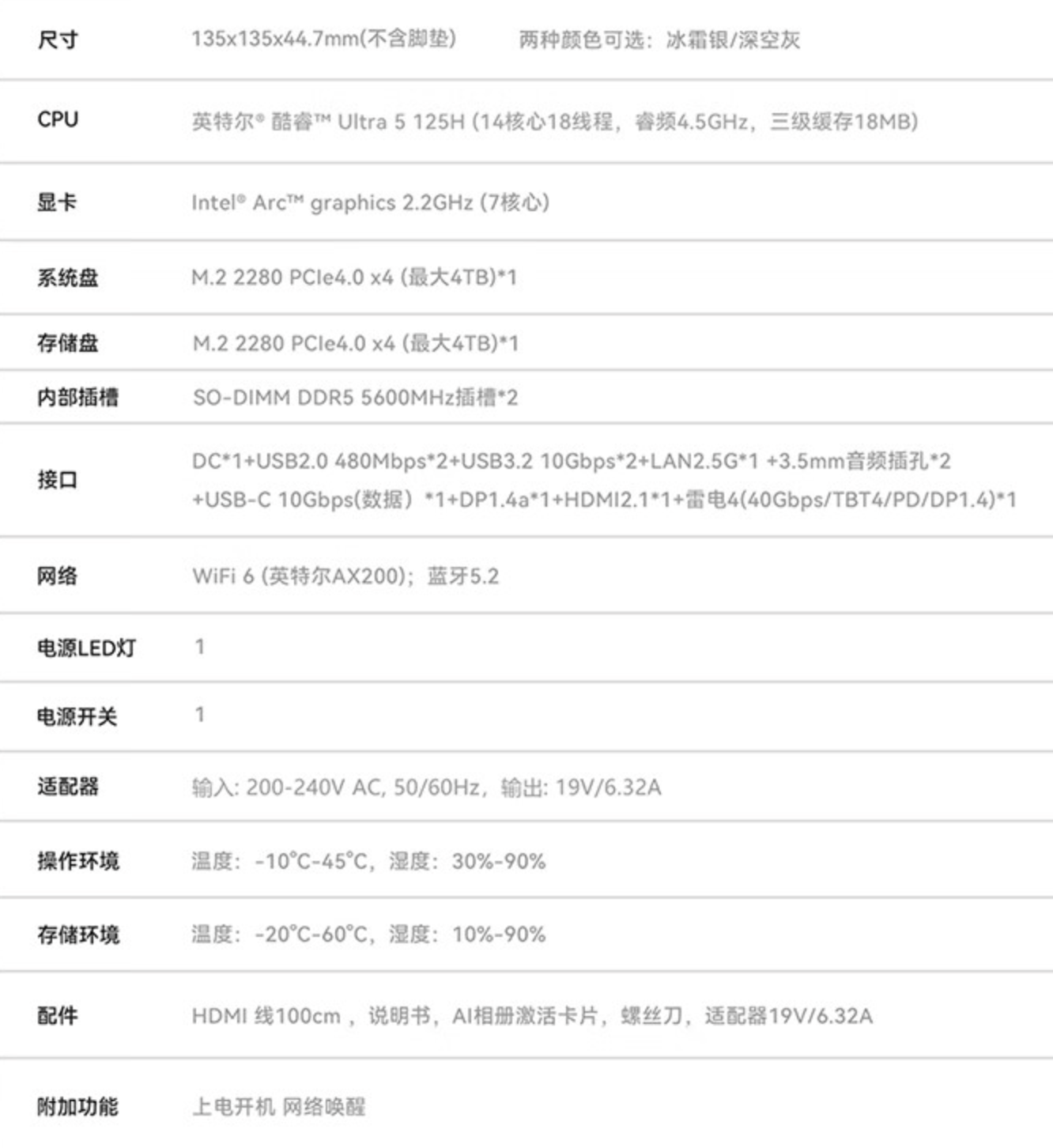 零刻 SEi14 迷你主机开启预售：Ultra 5 125H 处理器，准系统 2699 元