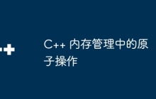 C++ 内存管理中的原子操作