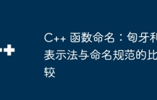 C++ 函数命名：匈牙利表示法与命名规范的比较