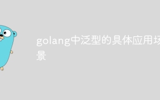 Spezifische Anwendungsszenarien von Generika in Golang