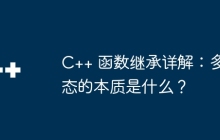 C++ 函数继承详解：多态的本质是什么？