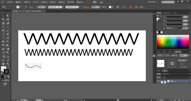 Comment dessiner des lignes zigzag multi-styles dans ai Étapes pour dessiner des lignes zigzag dans ai