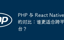 PHP 与 React Native 的对比：谁更适合跨平台？