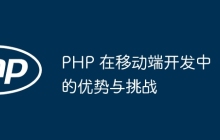 PHP 在移动端开发中的优势与挑战