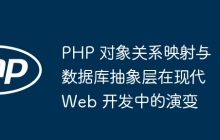 PHP 对象关系映射与数据库抽象层在现代 Web 开发中的演变