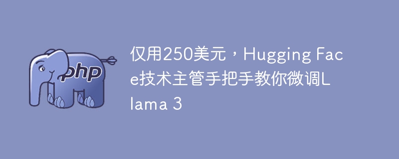 わずか 250 ドルで、Hugging Face のテクニカル ディレクターが Llama 3 を段階的に微調整する方法を教えます