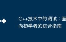 C++技术中的调试：面向初学者的综合指南