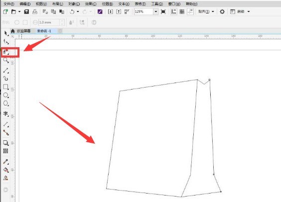 How to draw a cdr handbag_Introduction to the method of drawing a three-dimensional handbag with a cdr rectangle