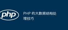 Kemahiran pemprosesan struktur data besar PHP