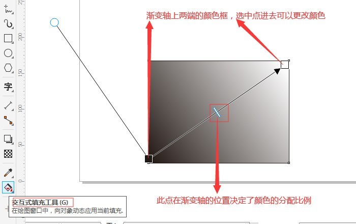 怎么用CDR的交互式填充工具进行渐变色填充呢 CorelDRAW教程