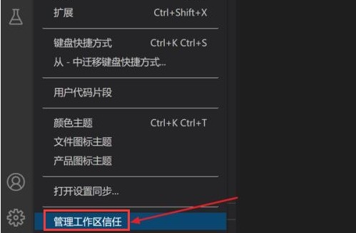 Vscode怎么打开工作区信任权限 Vscode打开工作区信任权限方法