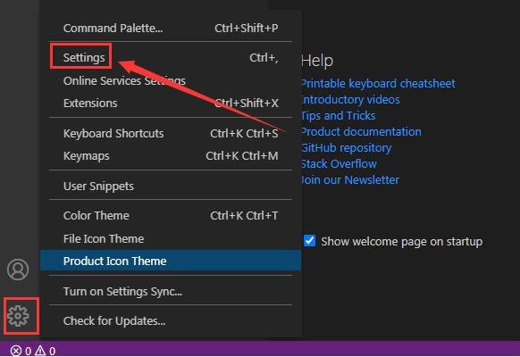 Cara mendayakan tetapan tempahan talian baharu dalam VSCode Langkah-langkah untuk mendayakan tetapan tempahan talian baharu dalam VSCode.