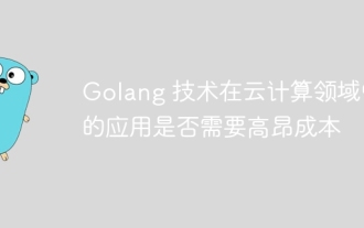Golang 技術在雲端運算領域的應用是否需要高成本