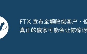 FTX는 고객에 대한 전액 보상을 발표하지만, 진정한 승자는 여러분을 놀라게 할 수도 있습니다